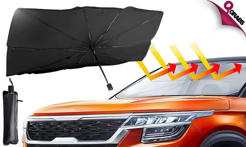 Car Windshield Sun Shade Umbrella!